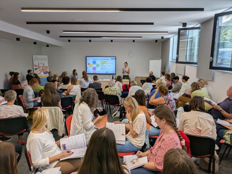Teachers in a workshop